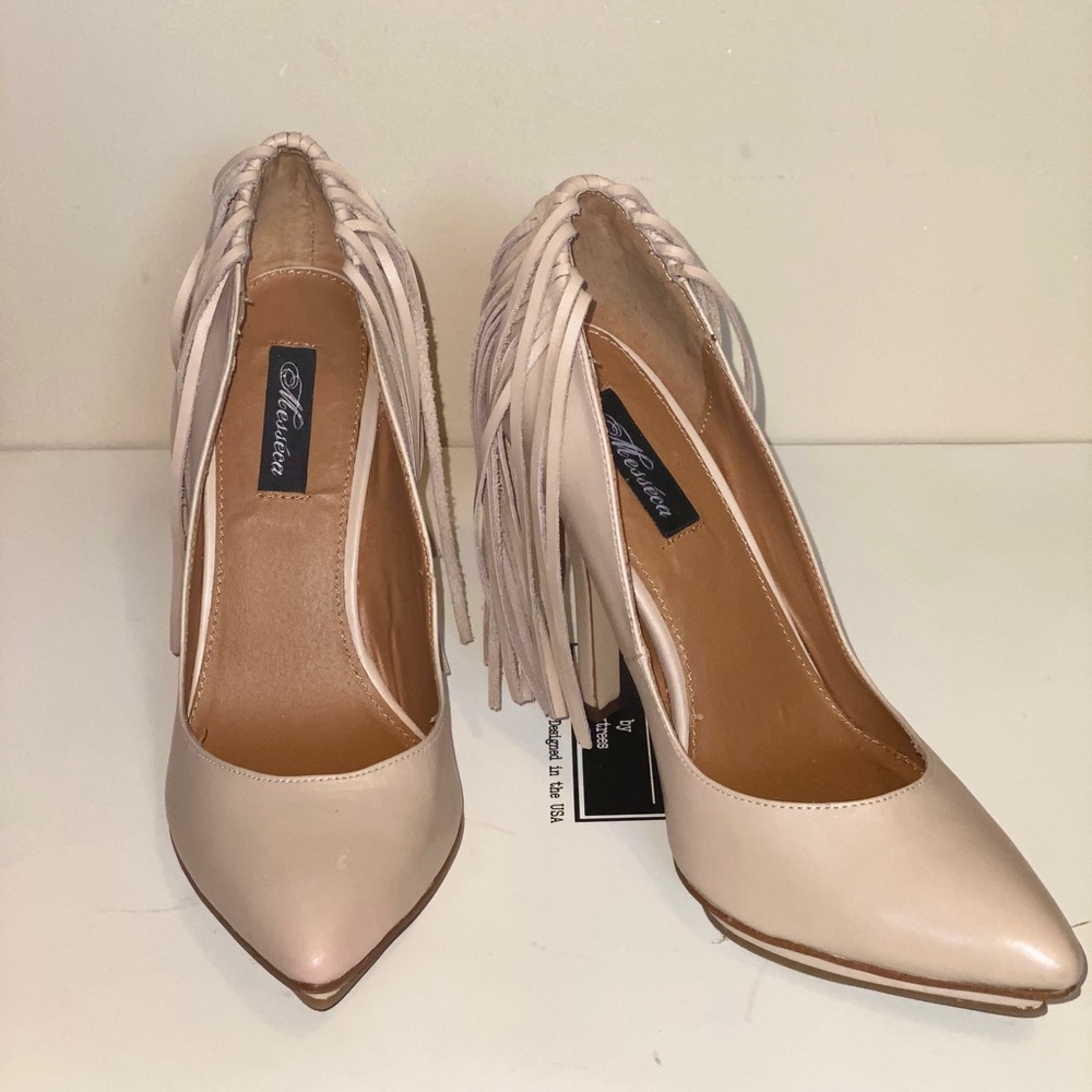 Tasseled high heels